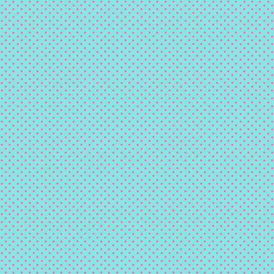 100% Cotton Spot - Turquoise By Makower