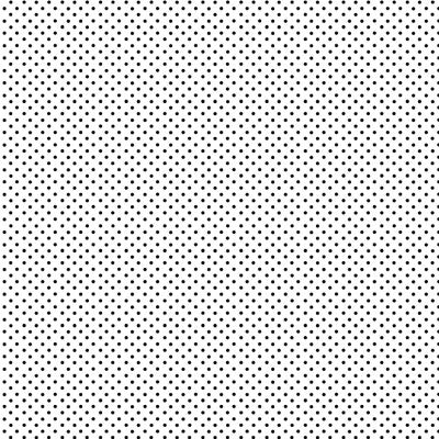 100% Cotton Spot - White and Black By Makower