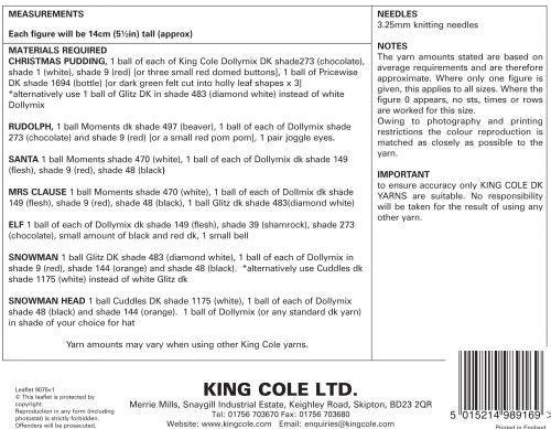 King Cole 9075 Christmas Candy Cosie's