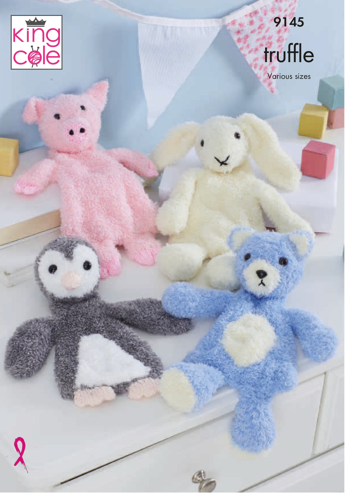 King Cole 9145 Flat Snuggle Toy Pattern