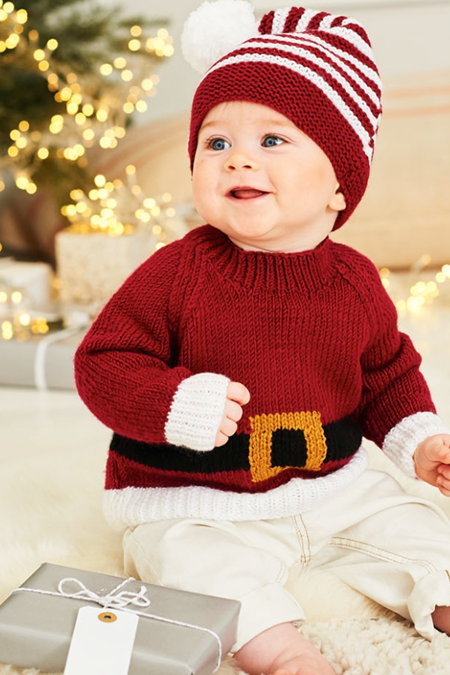 Stylecraft 9870 Sweater, Hat and Santa Toy Double Knit