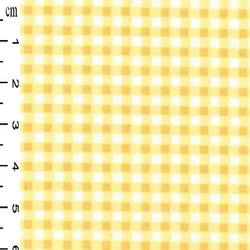 100% Cotton Poplin - Gingham - Yellow