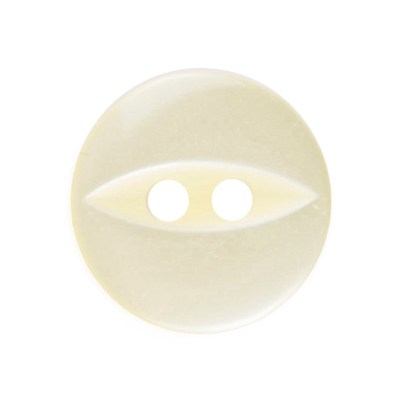 Fish Eye Button - Pale Yellow 16mm