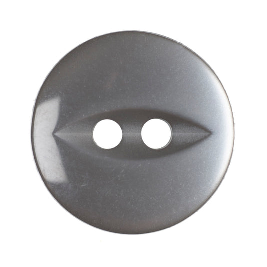 Fish Eye Button - Grey 14mm