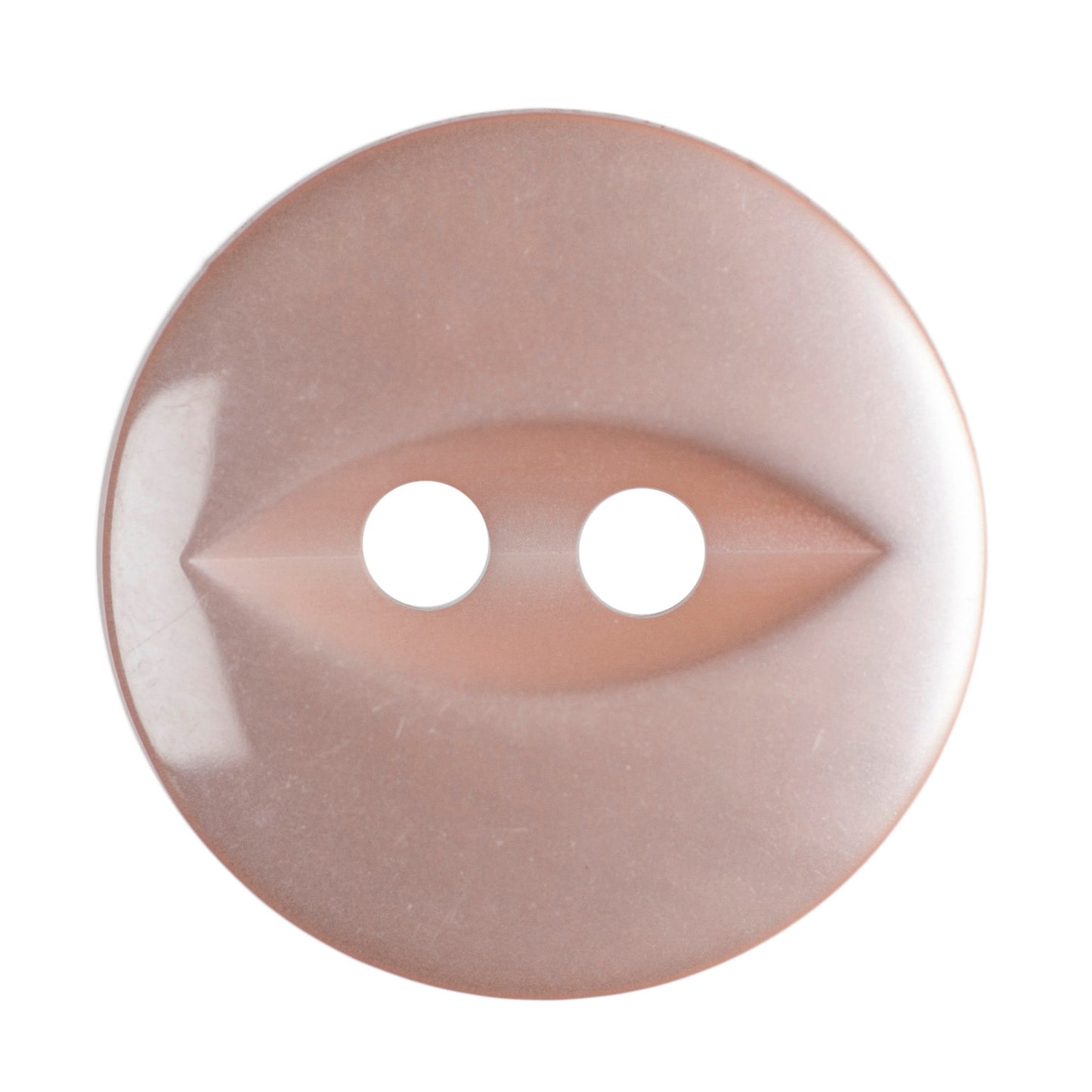 Fish Eye Button - Peach 14mm