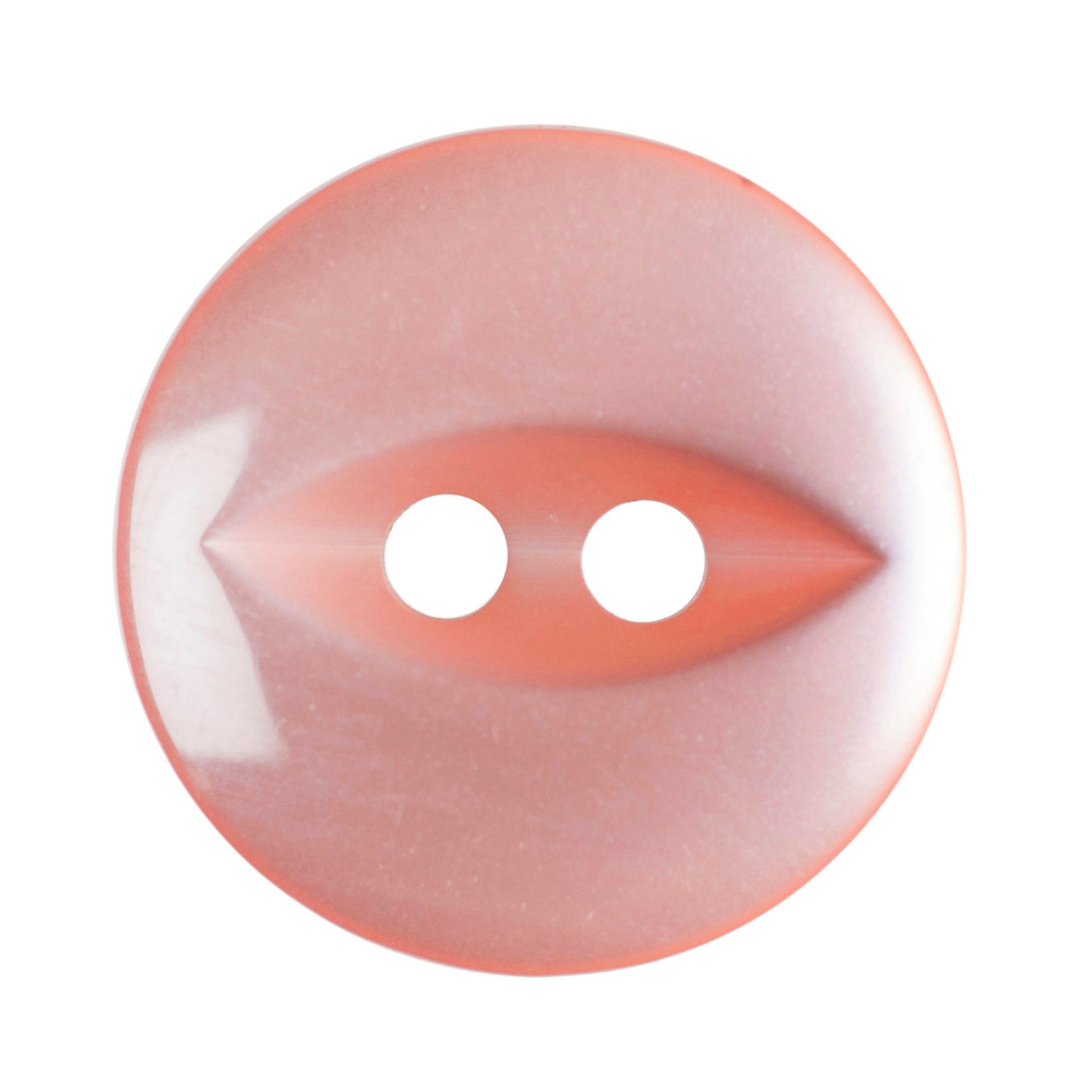 Fish Eye Button - Coral 14mm