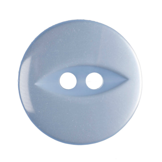 Fish Eye Button - Pale Blue 16mm