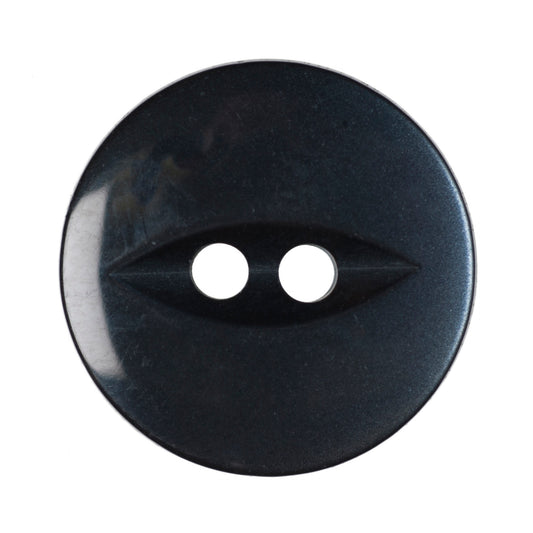 Fish Eye Button - Navy 16mm