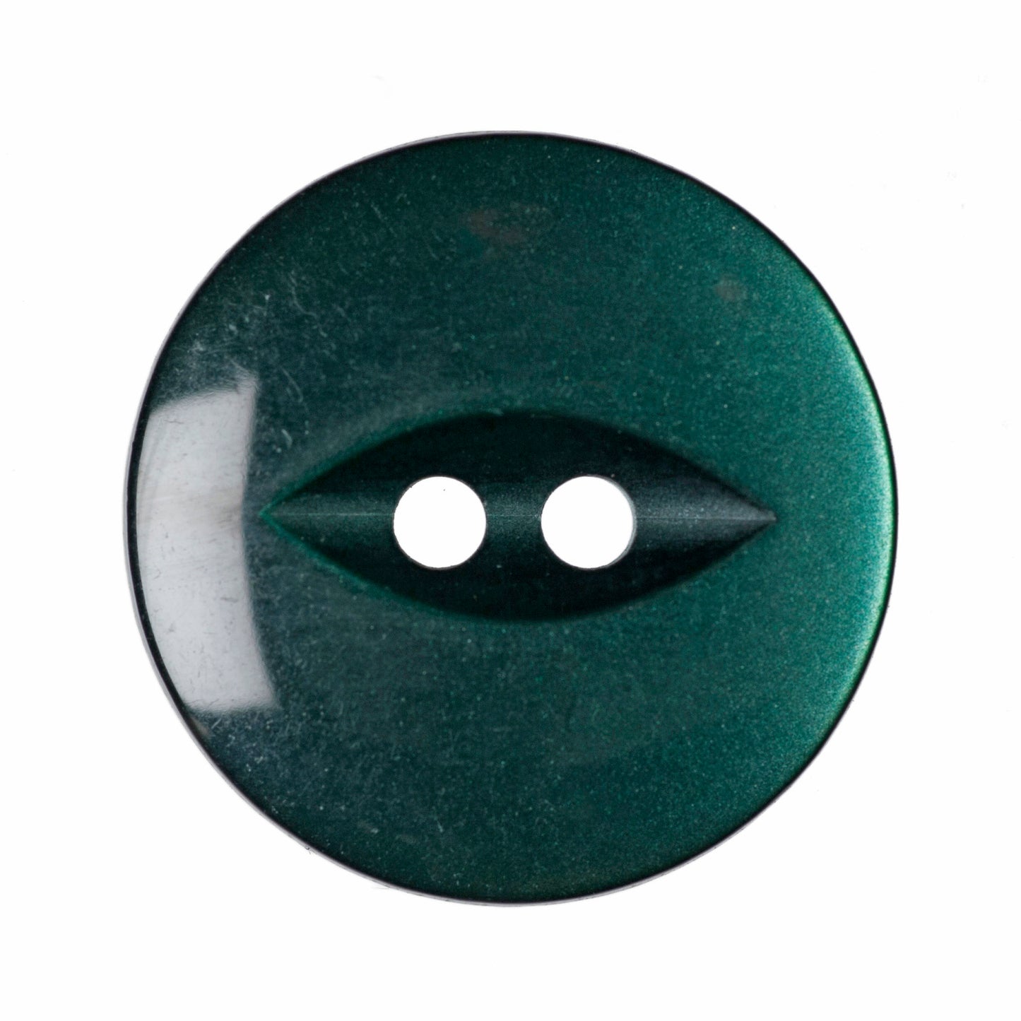 Fish Eye Button - Dark Green 16mm