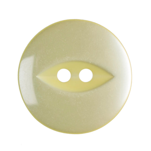 Fish Eye Button - Yellow 16mm