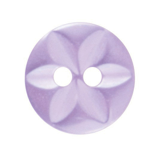 Star Buttons - Lilac 11mm