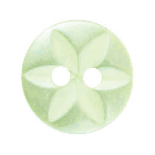 Star Buttons - Pale Green 11mm