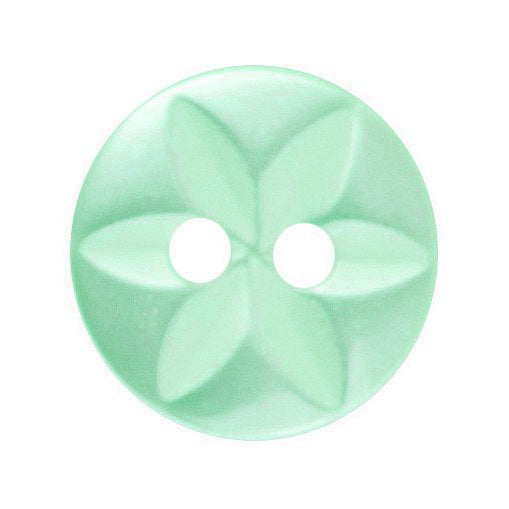 Star Buttons - Green 11mm