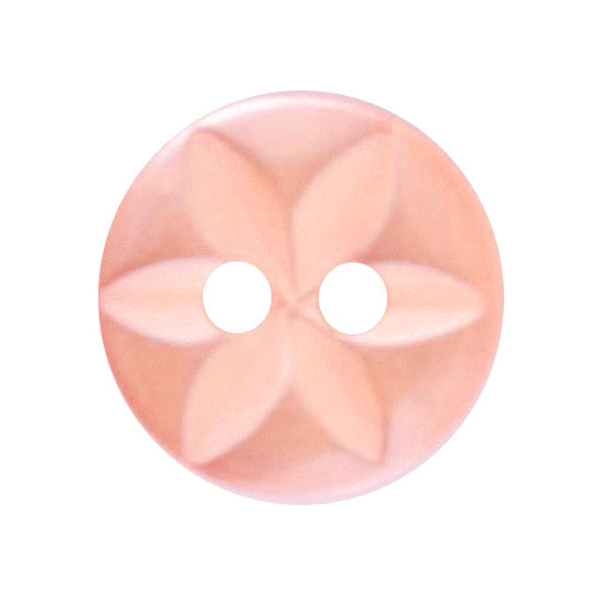 Star Buttons - Peach 11mm