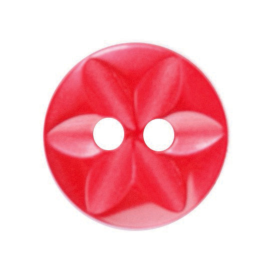 Star Buttons - Red 11mm