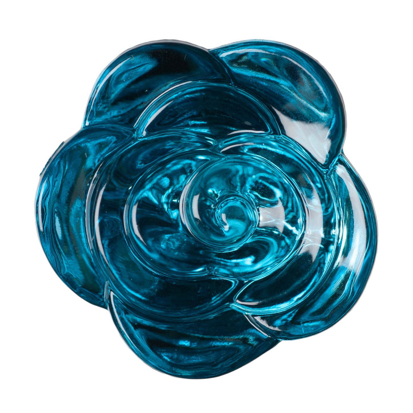 Buttons - Turquoise Rose - 18mm