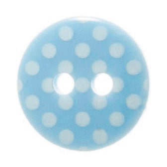 Spotty Buttons - Blue 12mm