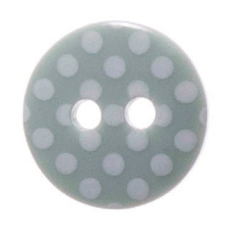 Spotty Buttons - Sage Green 12mm