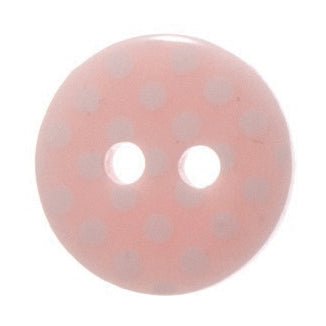 Spotty Buttons - Pale Pink 12mm