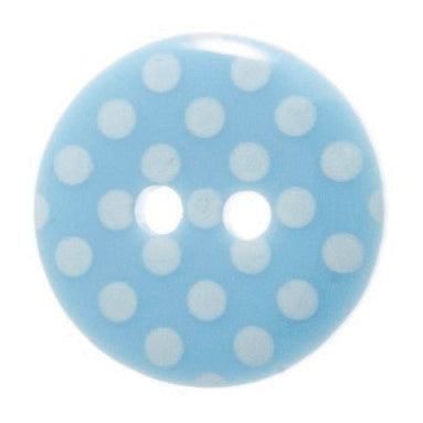 Spotty Buttons - Pale Blue 15mm