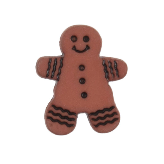 Gingerbread Man Novelty Buttons