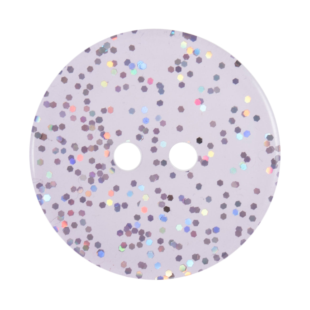 Glitter Buttons - Purple 19mm