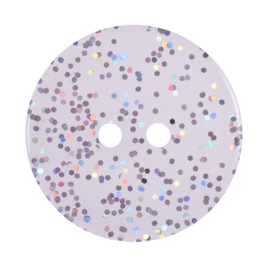 Glitter Buttons - Purple 19mm