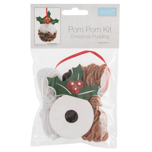 PomPom Kit - Xmas Pud