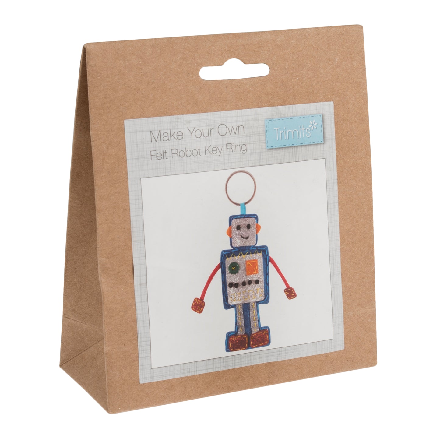 Felt Decoration Kit -Robot Key Ring