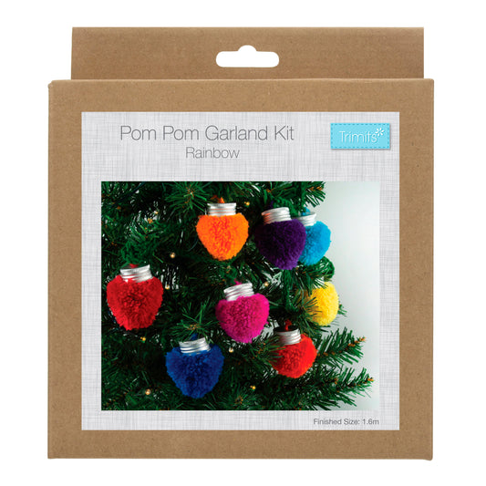 PomPom Garland Kit - Christmas Lights