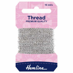 Hemline Metallic Thread SILVER