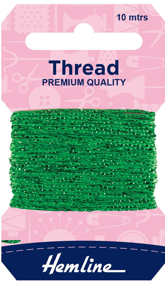 Hemline Metallic Thread EMERALD