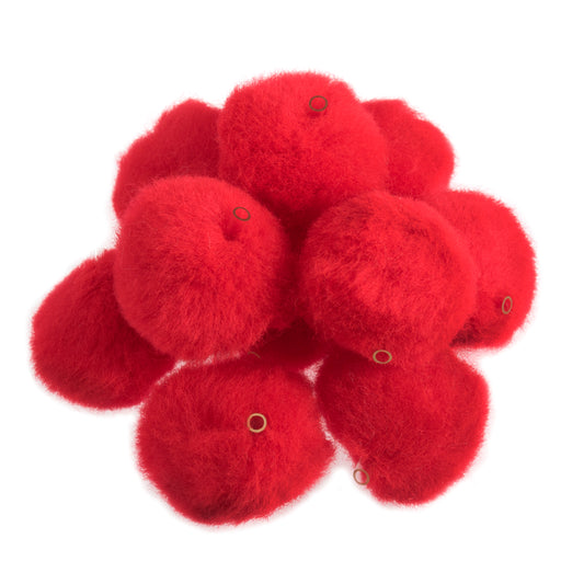 Pom Poms - Red