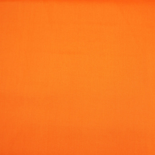 100% Cotton Poplin in Plain Orange