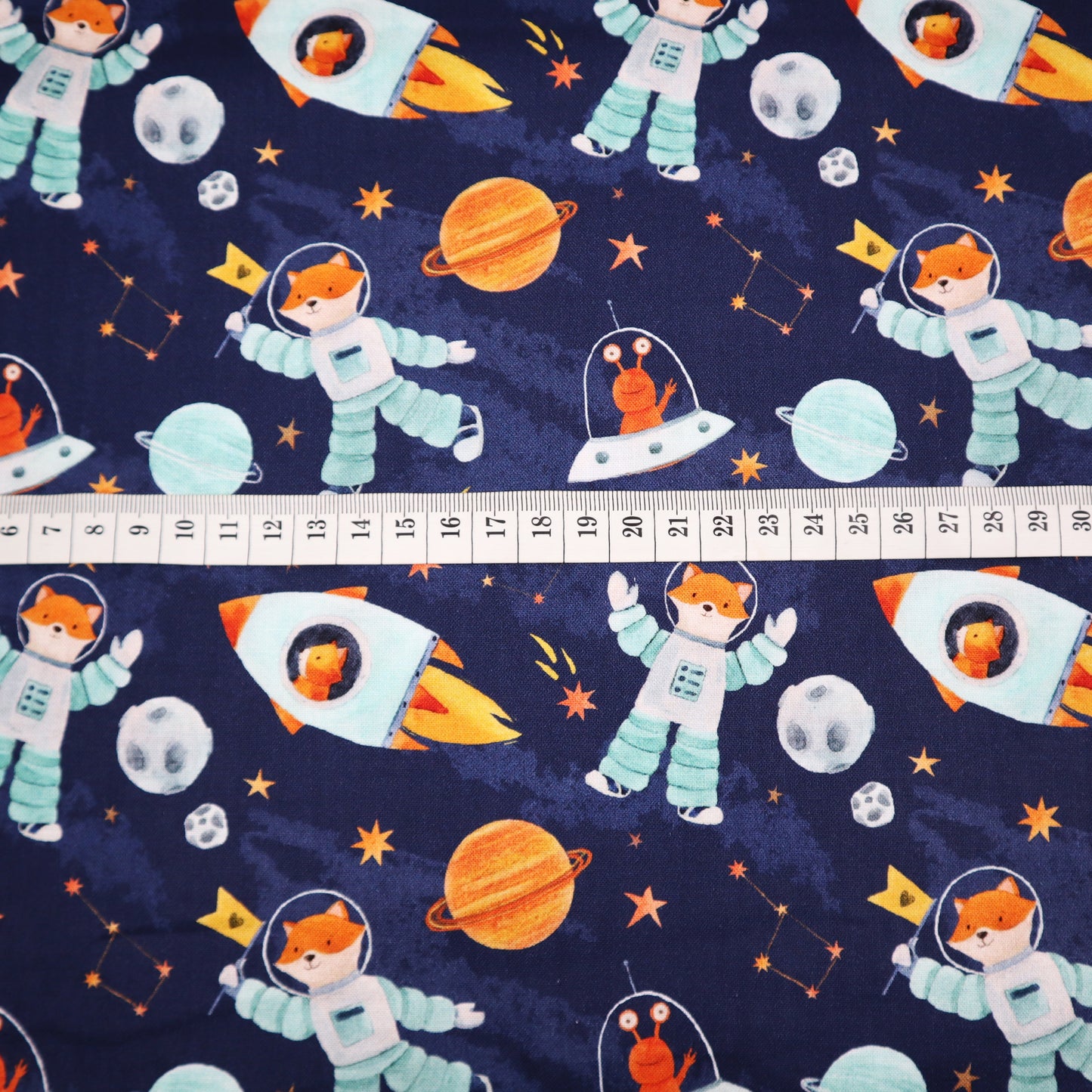 100% Cotton in Space Print