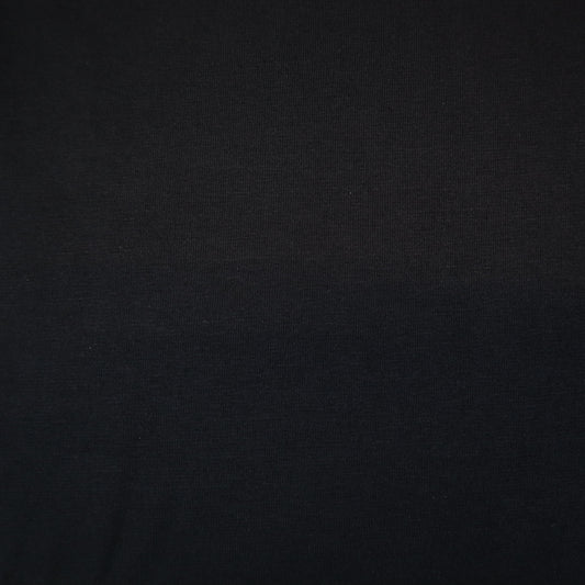 Organic Cotton Jersey in Plain Black