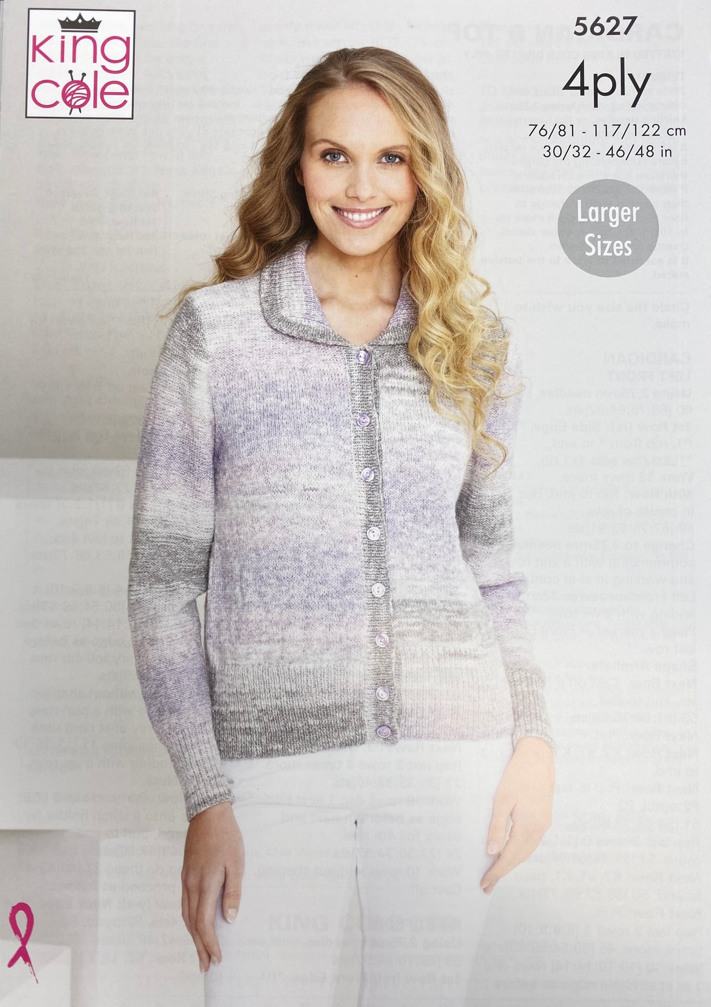 King Cole 5627 - 4ply Cardigan and Top