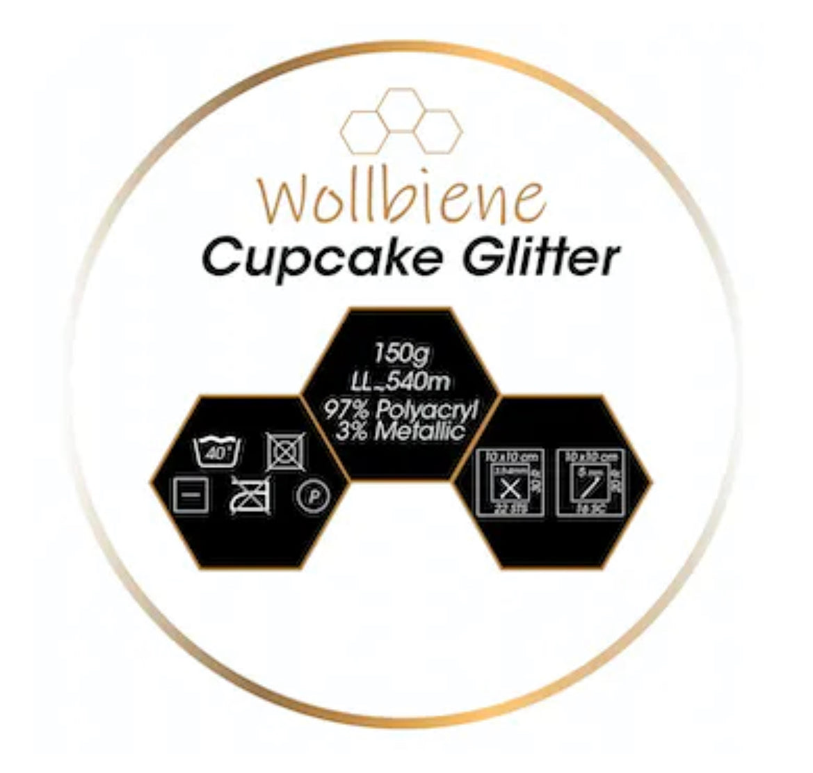 Wollbiene Cupcake Glitter Double Knitting 3100