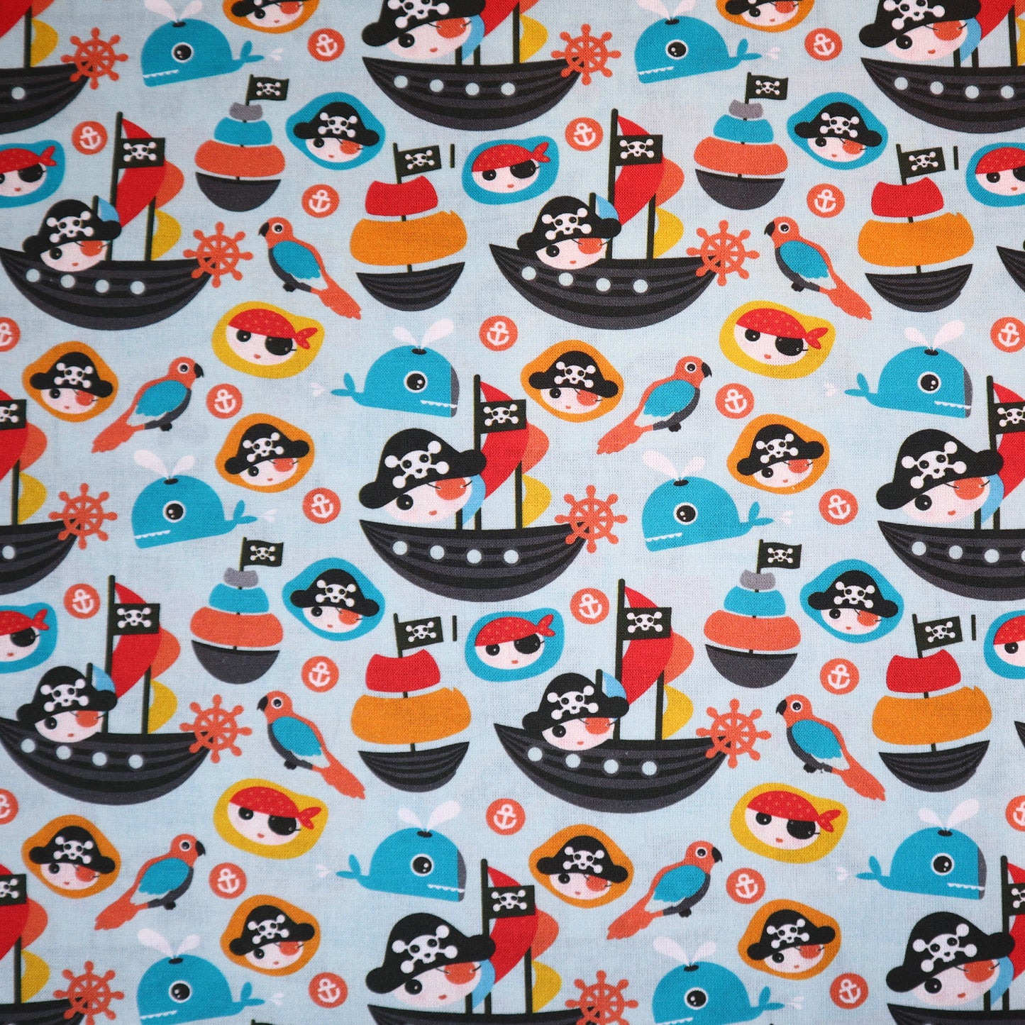 100% Cotton in Pirate Print