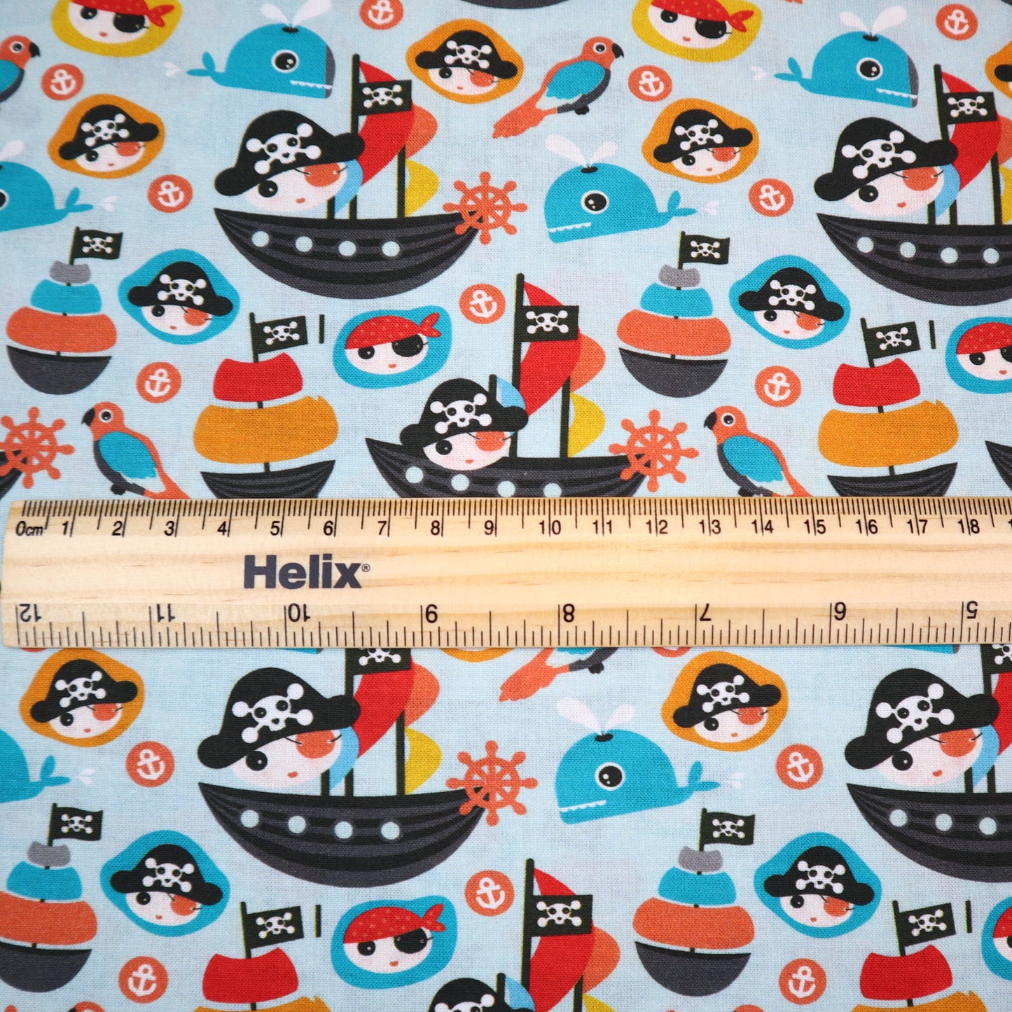 100% Cotton in Pirate Print