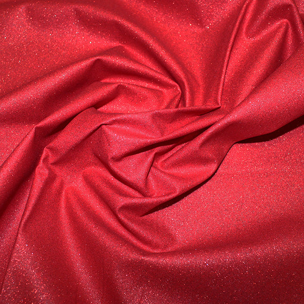 100% Glitter Cotton - Red