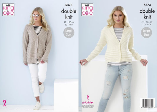 King Cole 5373 Ladies Cardigans - Double Knit