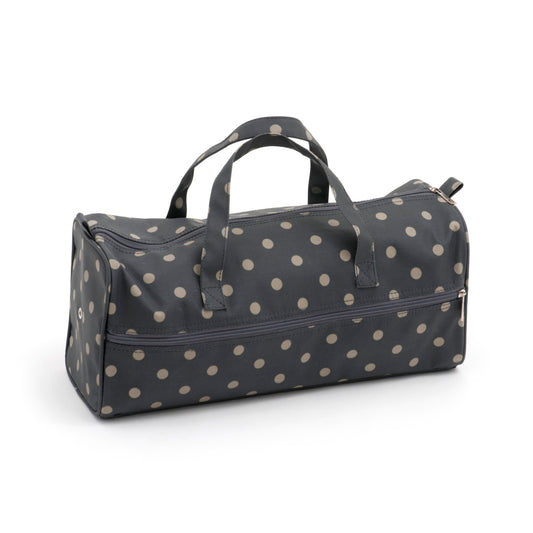 Knitting Bag Polka Dot - Charcoal