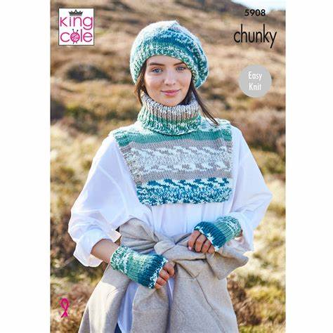 King Cole 5908 - Chunky - Accessories - Easy to Knit