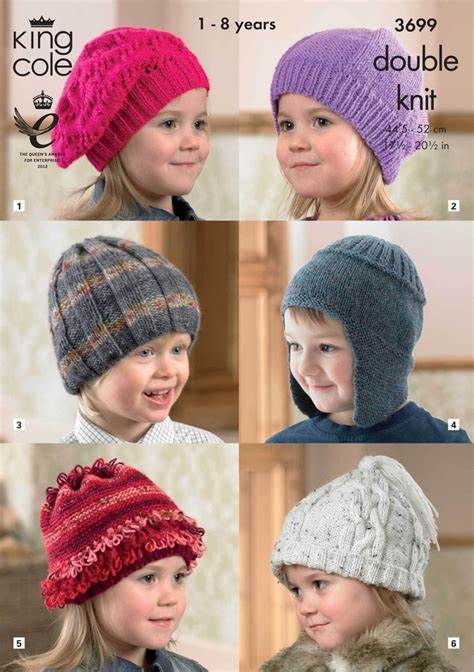 King Cole 3699 Childrens Hats