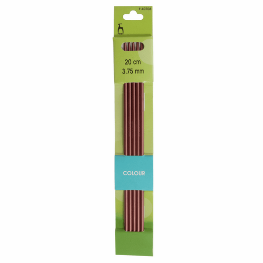 Pony Double-Point Coloured Knitting Needles-Set Of Five 3.75mm