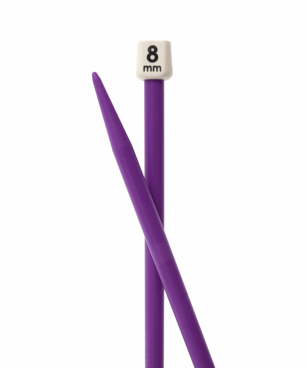 Pony Classic Coloured Knitting Needles 8mm