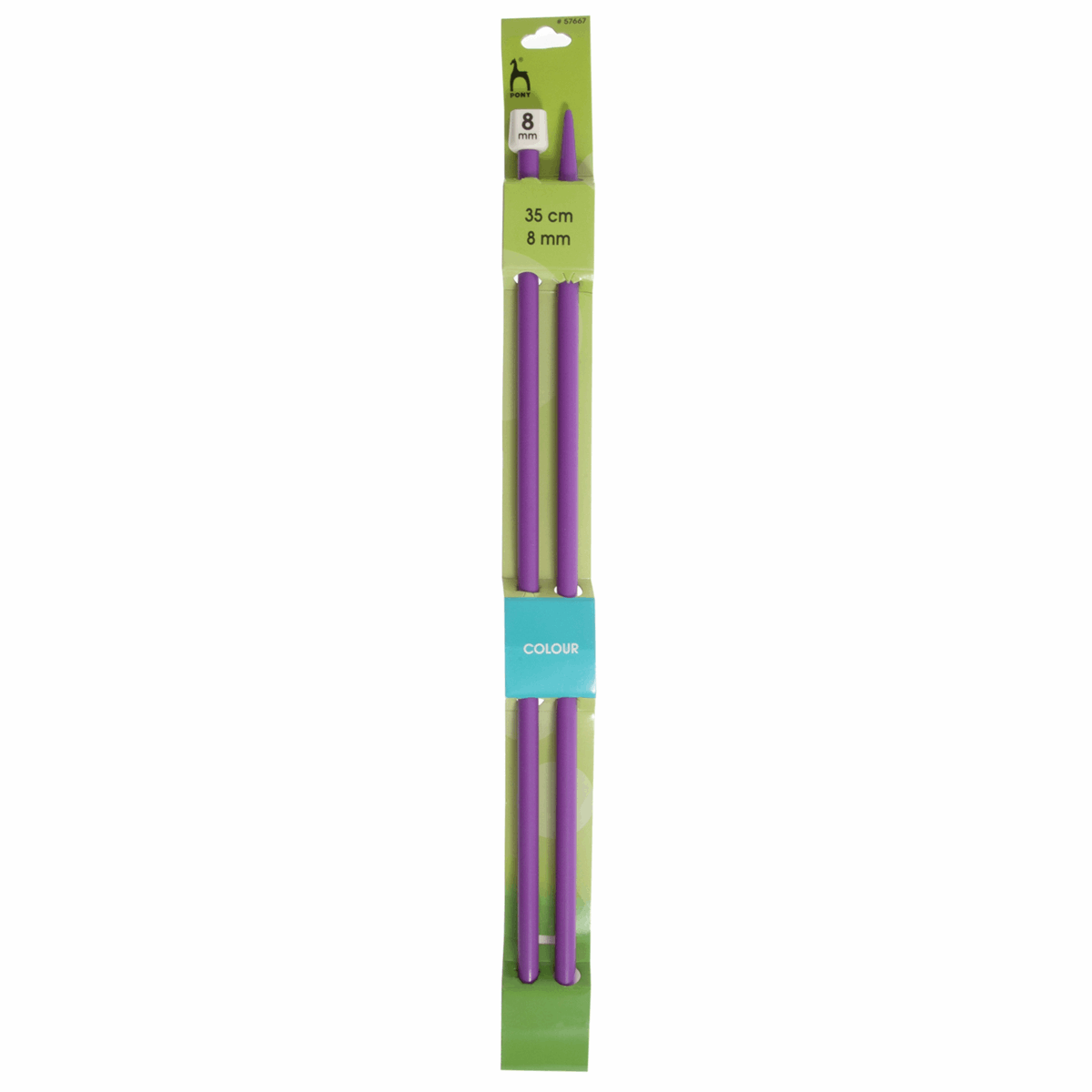 Pony Classic Coloured Knitting Needles 8mm