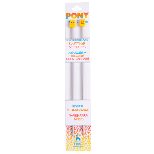 Pony Single-Ended: Plastic Children's Knitting Needles 3.25mm