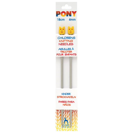 Pony Single-Ended: Aluminum: Children's Knitting Needles 4.00mm